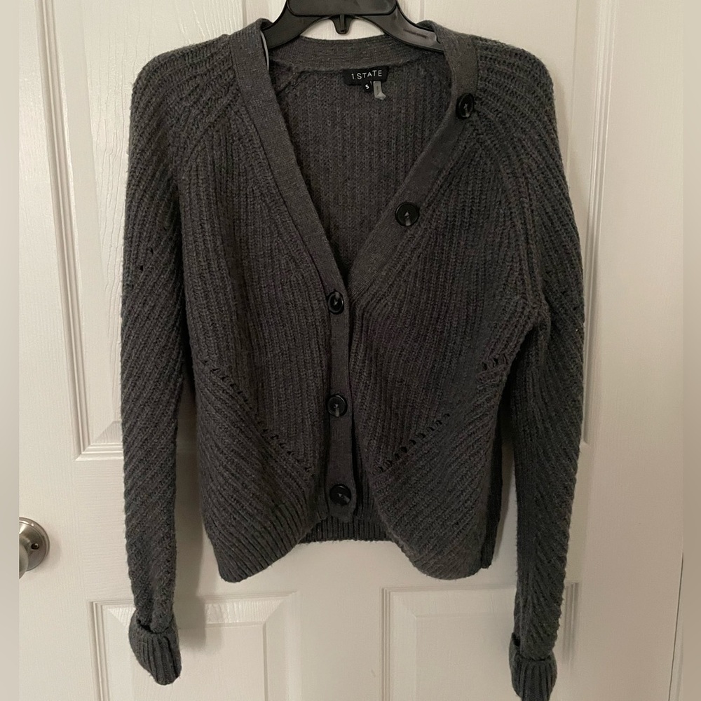 Gray Knit Cardigan NWOT
